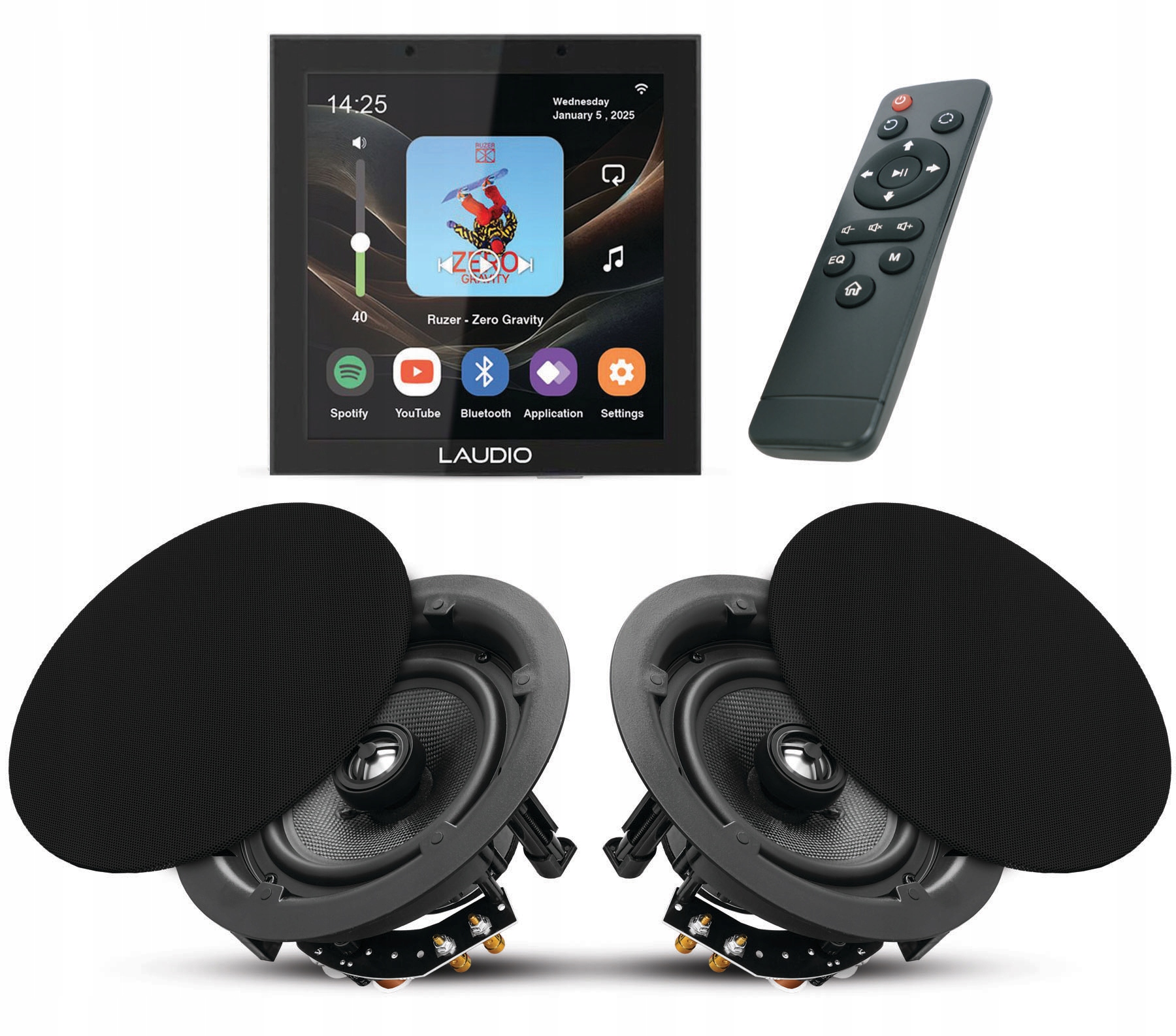 Laudio W40WIFI Podomítkové Internetové Rádio S Bt/usb Reproduktory 2X 80W