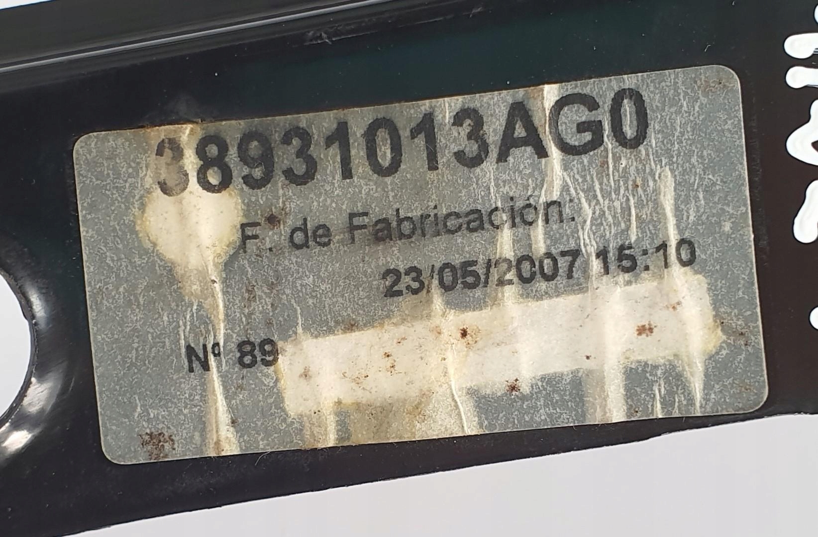 MECHANIZM PODNOŚNIK SZYBY LEWY PRZÓD FORD FOCUS MK2 CABRIO Numer katalogowy części 38931013AG0