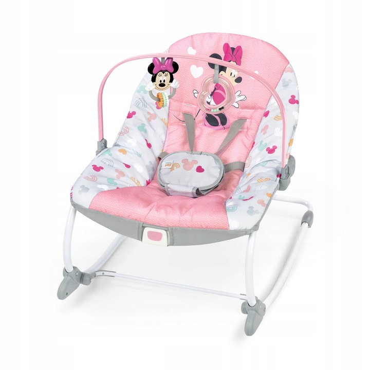 Leżaczek Disney Baby Myszka Mickey różowa