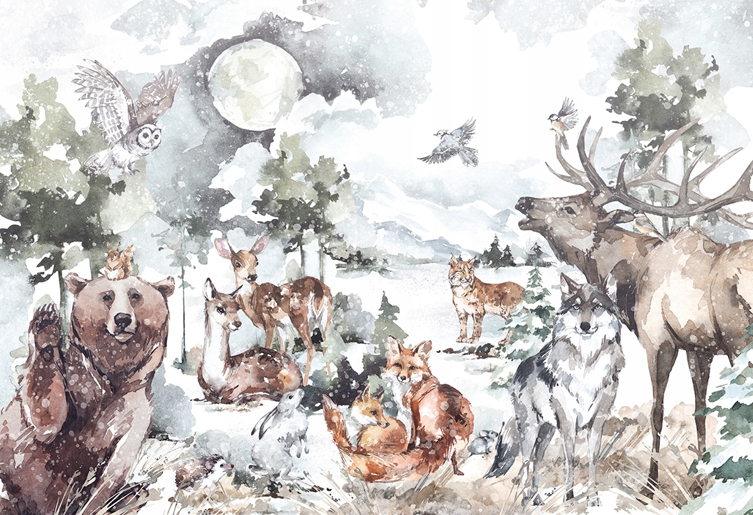 Tapeta dla dzieci FOREST PRIDE - FLIZELINA