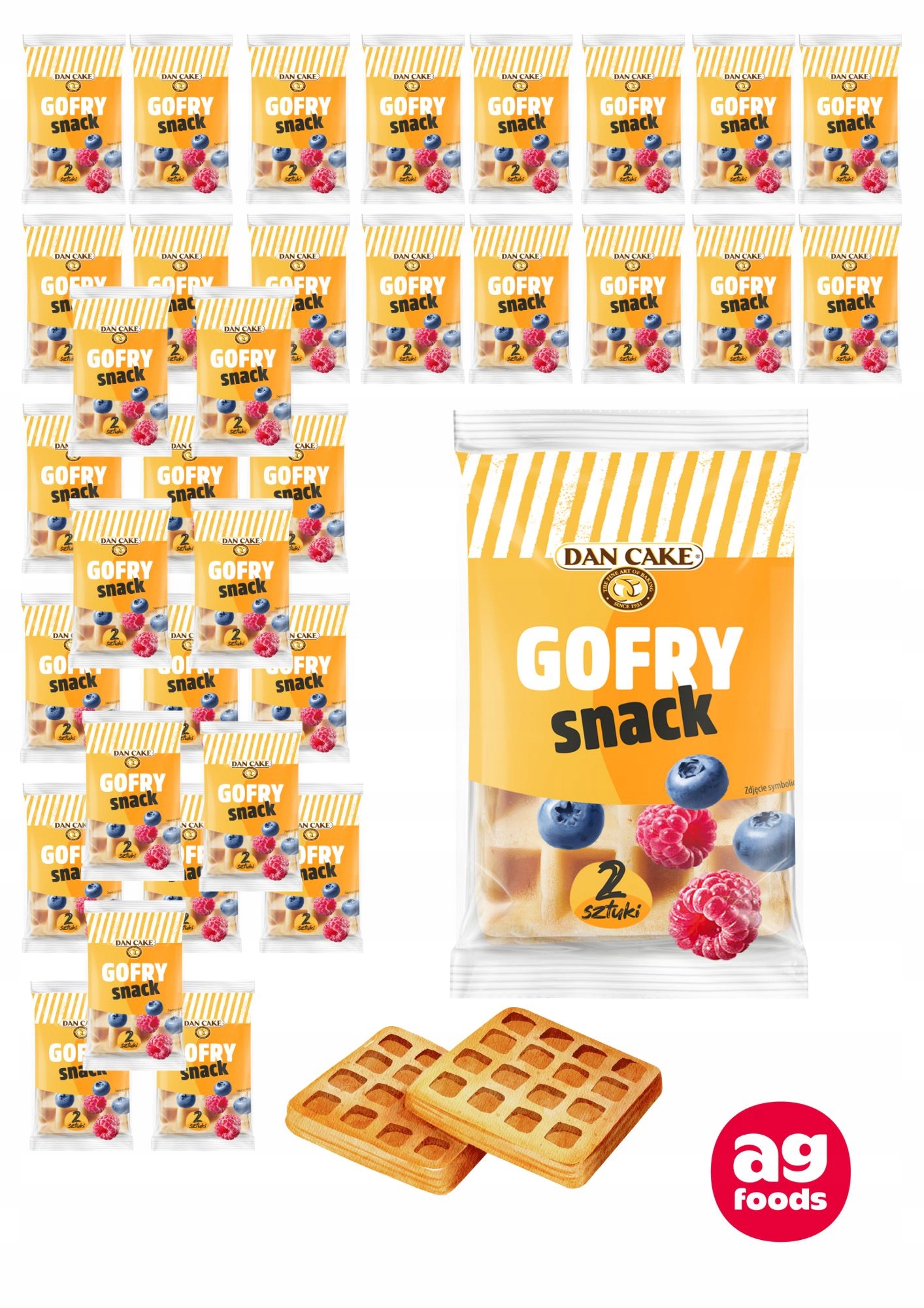 Dan Cake Gofry Snack 2x25g