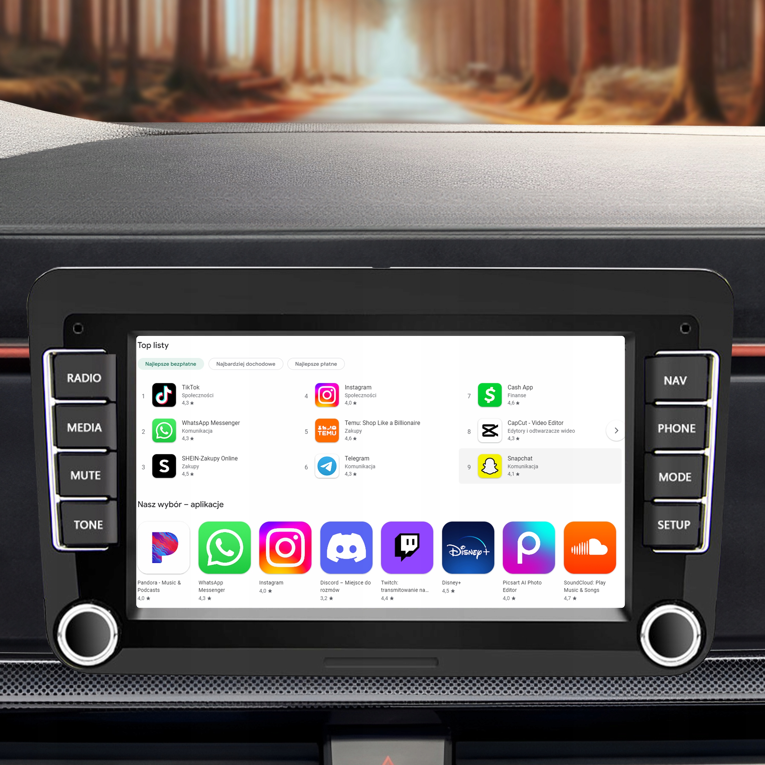 RADIO 7'' ANDROID 13 SEAT GOLF V VI 6 VW PASSAT B6 B7 SEAT SKODA VOLKSWAGEN Marka ALLNOEL