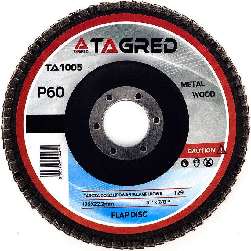 

Tagred Tarcza lamelkowa listkowa 125mm gr. 60