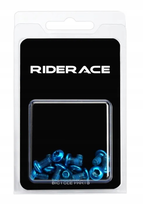 12x Śruby T25 M5x10 Do Tarcz Hamulcowych niebiesk. Marka bez marki