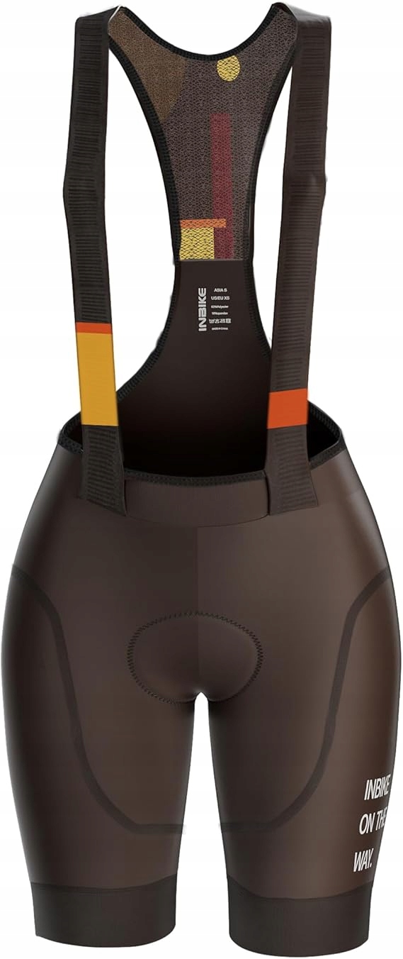 Inbike Spodenki Damskie Rowerowe Wkładka 3D R. XL Brązowe