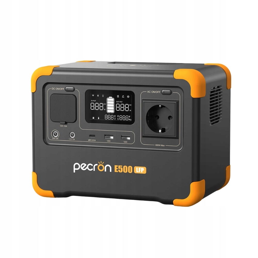 Pecron E500LFP 600 W 576 Wh Mobilní Zásobník Energie