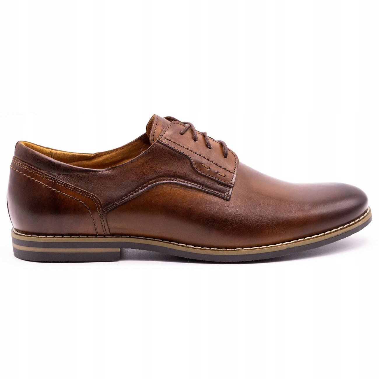 

Półbuty męskie Buty wizytowe 1033 brązowe r.45