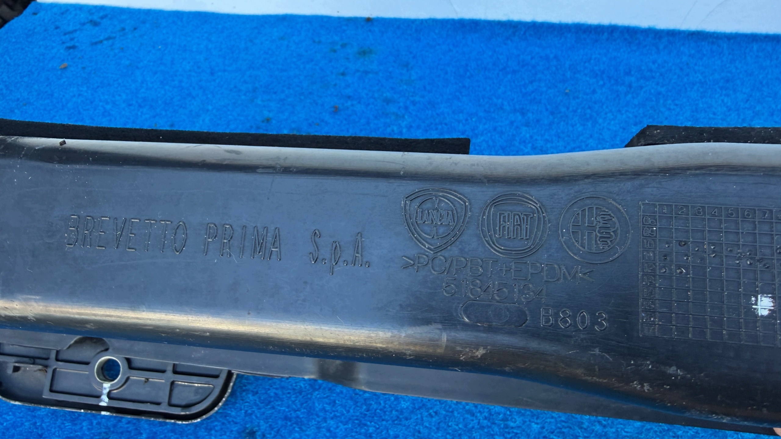 FIAT DOBLO 2 COMBO D 2010R+ bumper support rear part pillar 51845134 NWBLC25