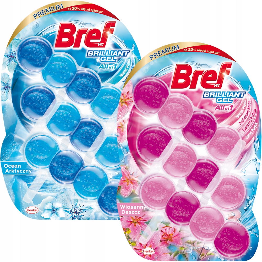 

Bref Brilliant Gel Zawieszka ocean deszcz 2x3x42g