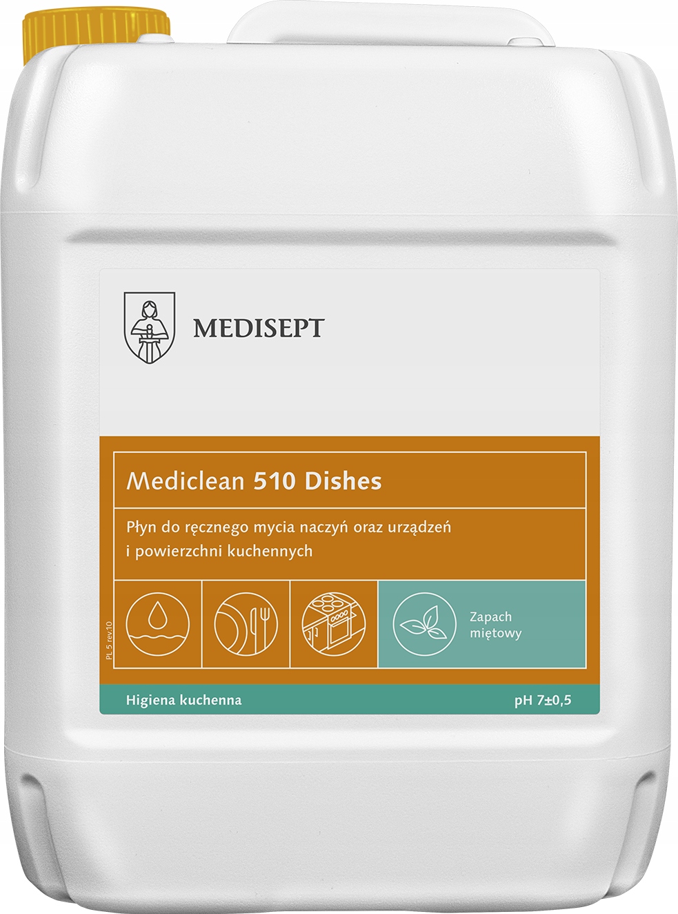 

Płyn do mycia naczyń Mediclean 510 5L Mięta