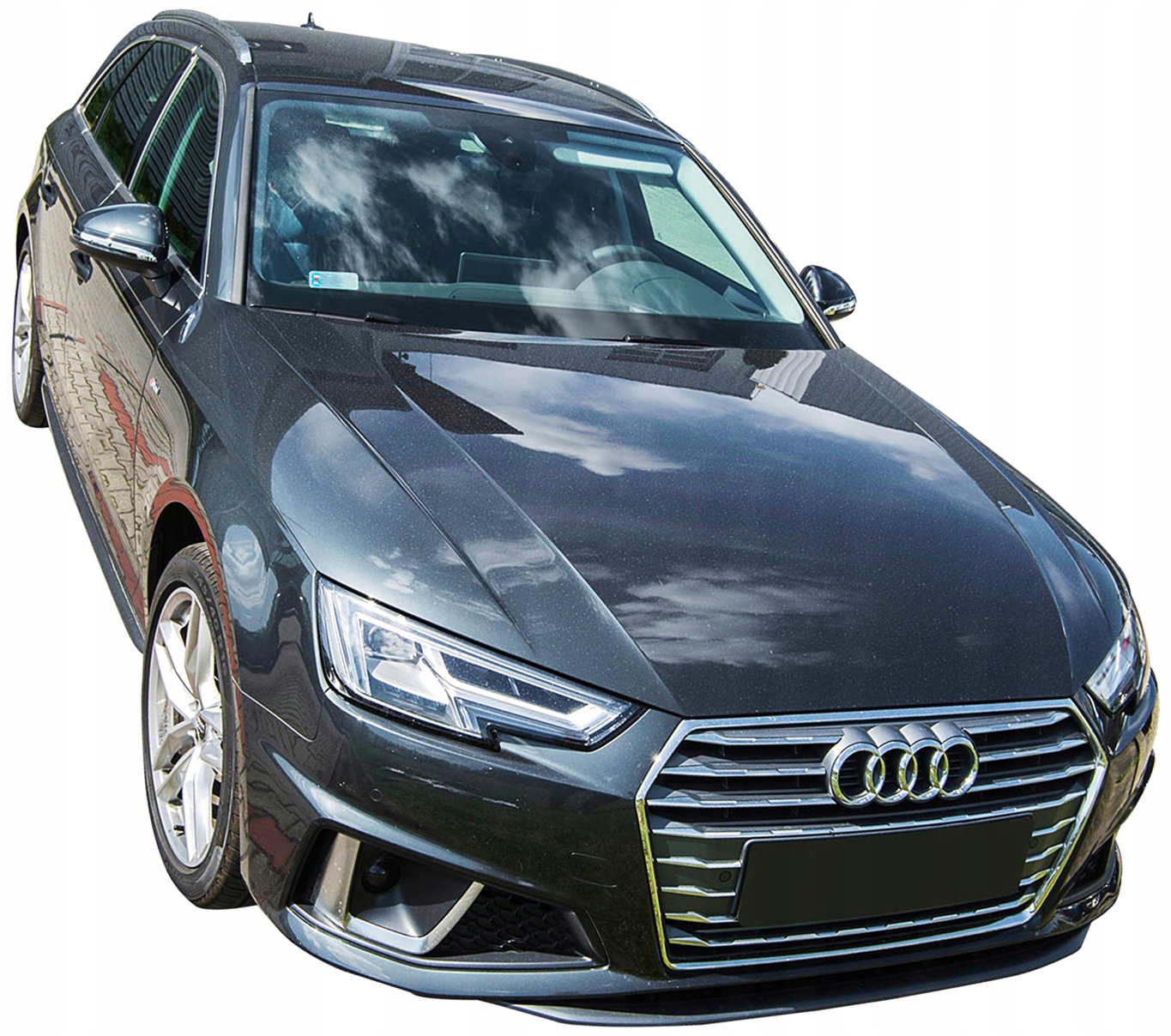 AUDI A4L 2017 + НАКЛАДКИ НА ЗЕРКАЛА ХРОМ