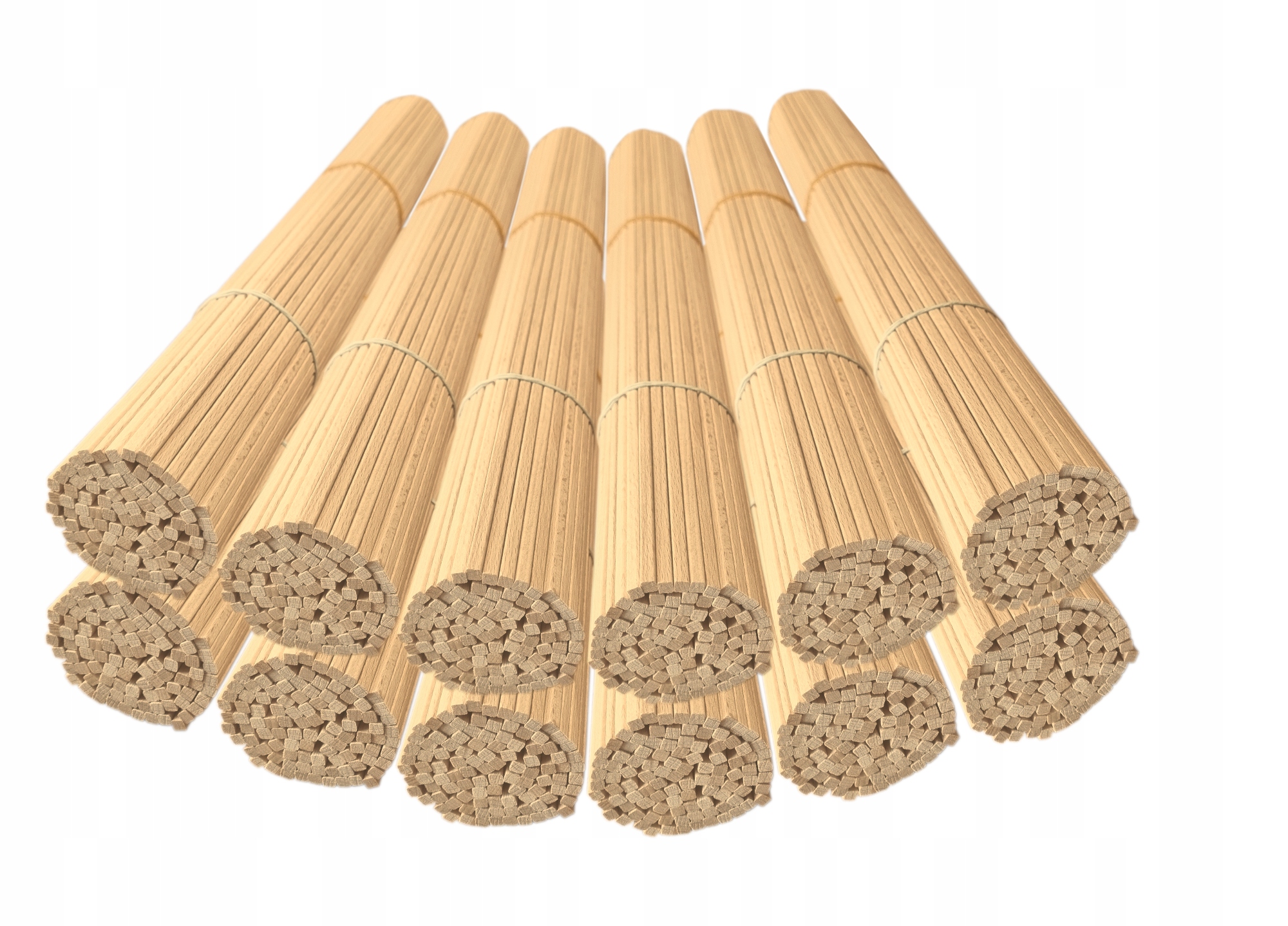 Tyčinky na cukrovou vatu 40 cm 1000ks Čtverec Buk