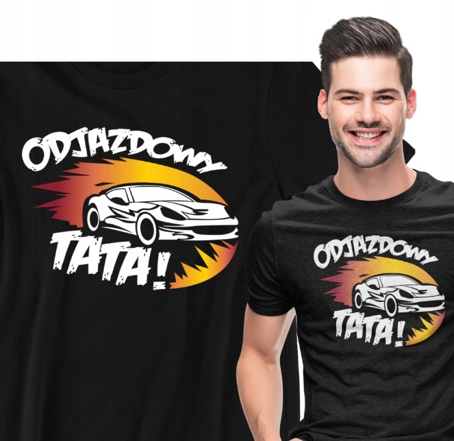 

Koszulka Męska Prezent Odjazdowy Tata S-5XL
