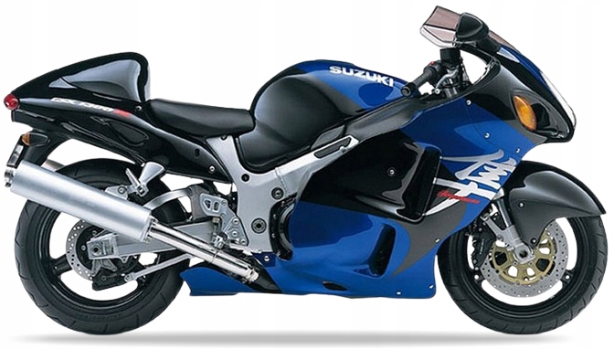 Samolepky Juula Pro Suzuki Gsx 1300 R Hayabusa 2002 FH9 Modré YC2 Černé