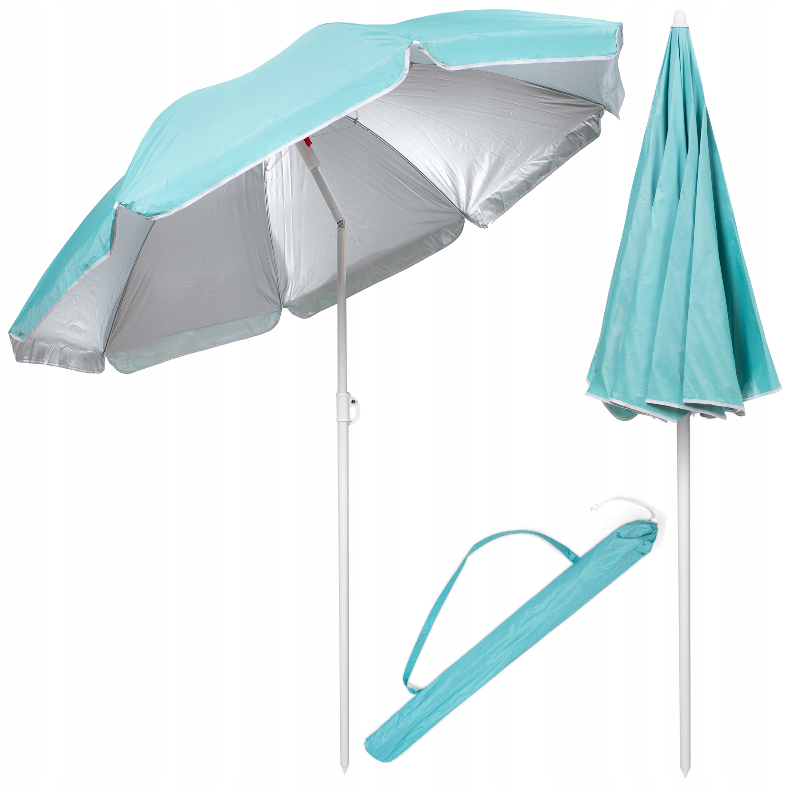 

Duży Parasol Plażowy Ogrodowy Łamany 1,6M 160cm
