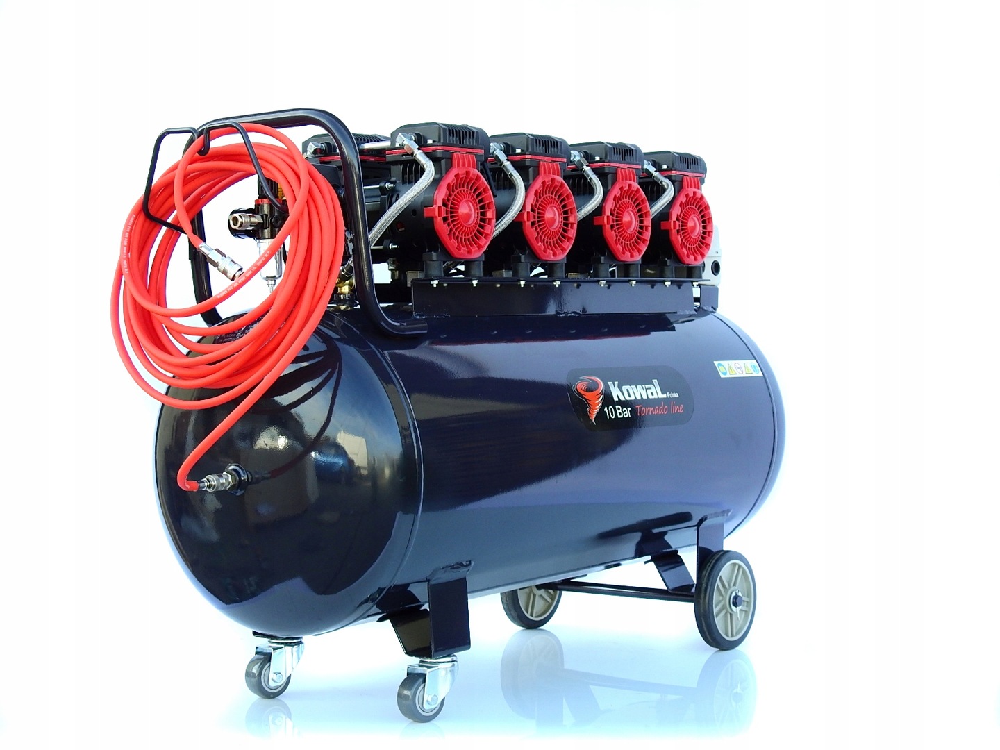 Kompresor bezolejowy tłokowy sprężarka powietrza Kowal Polska K27 200 l Moc (kW) 6 kW