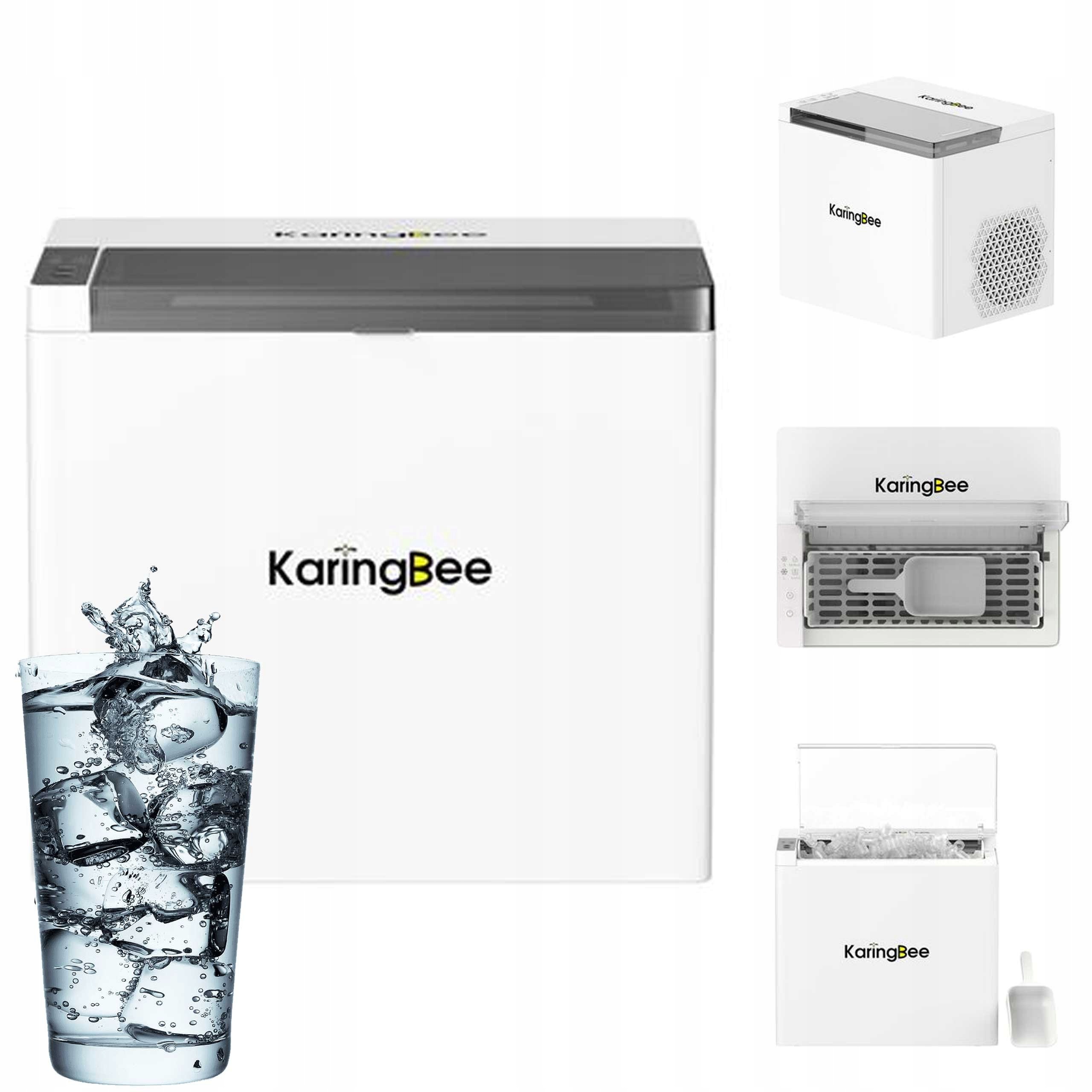 Kostkarka Do Lodu 6 Minut 9 Kostek KaringBee ZB-12Z Biała 170W 1,5L