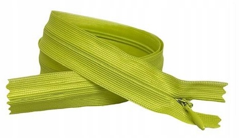 Zamek błyskawiczny kryty stały pistacja 40 cm
