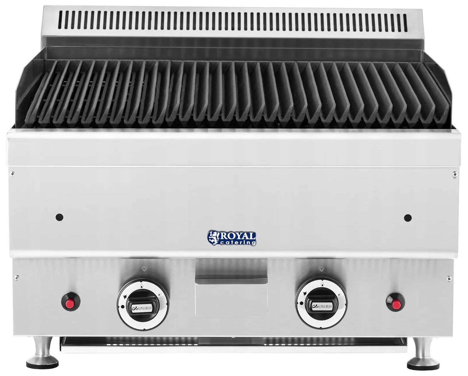 Grill lawowy gazowy ziemny 2x7200W 50x47 Royal Catering RC-GLRG600 10011949
