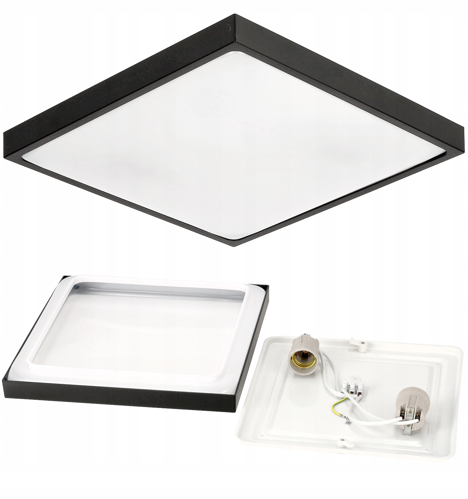 

Plafon Led Lampa Sufitowa 2xE27 Czarna IP20 Lari-s