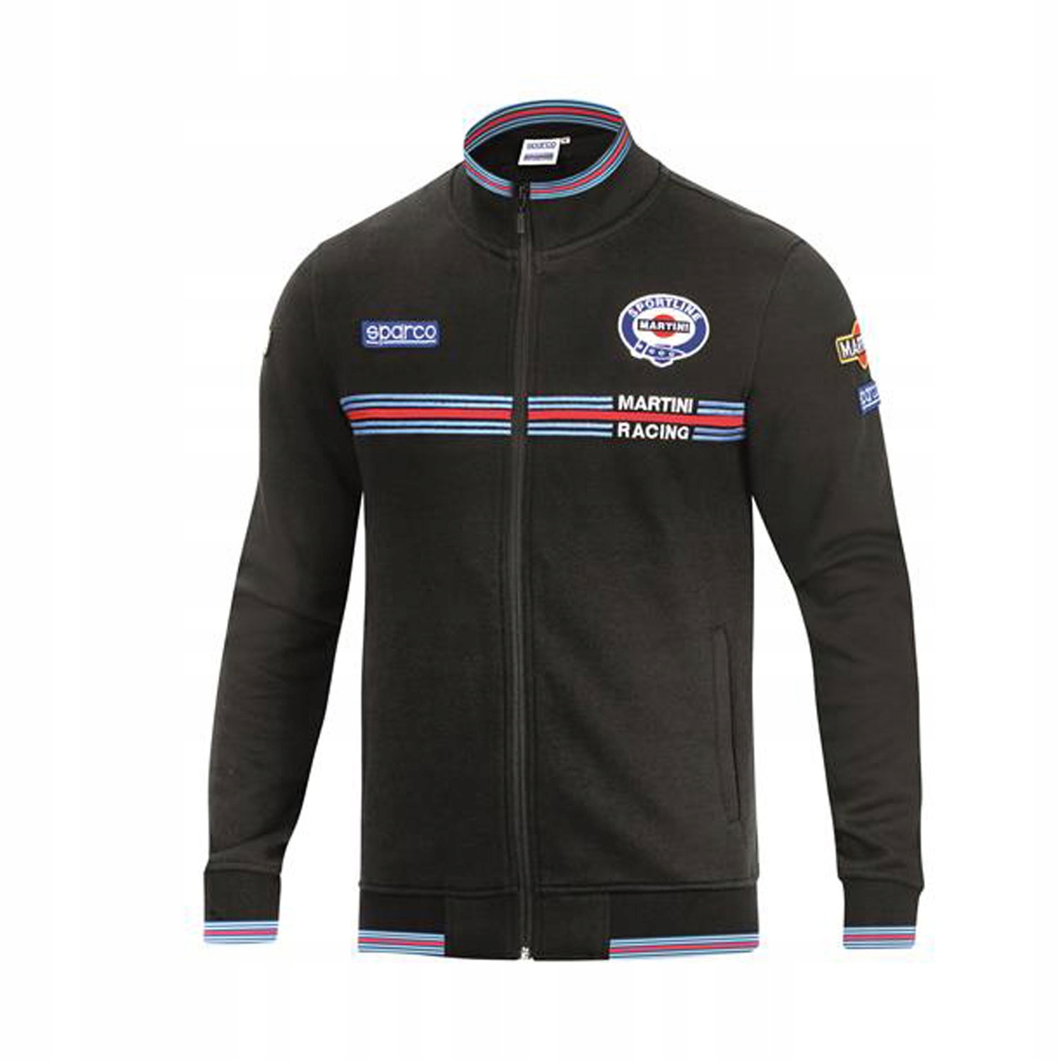 Pánská mikina Full Zip Sparco Martini černá, XL