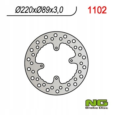Ng Predný Brzdový Kotúč Honda Cr 80/85, CRF150R '07-'21 (220X88X3)(4X6,50 M