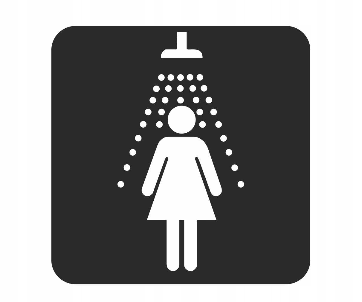 TABLICZKA toaleta WC 10x10 cm emblemat GRAWER znak