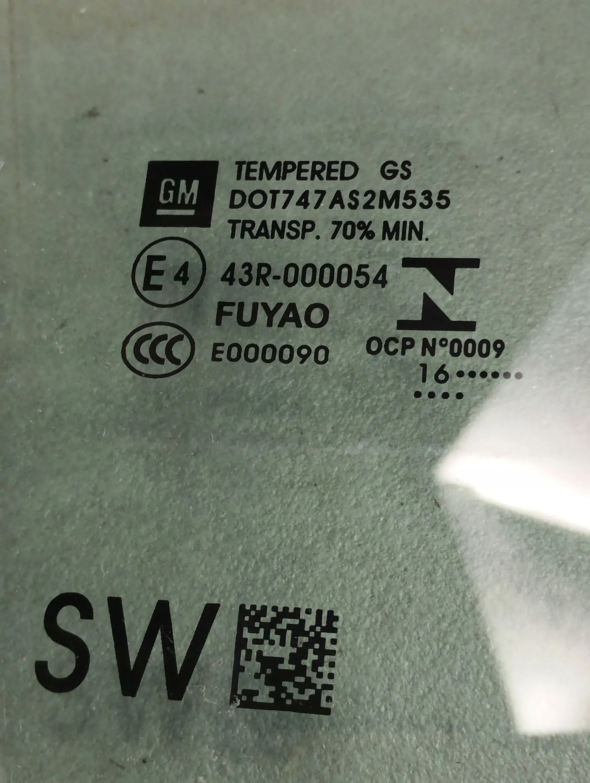 Opel Astra K 2016 KOMBI window right rear part