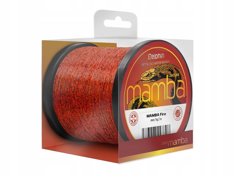 Żyłka 3D Delphin Mamba Carp 300m 0,30mm fire