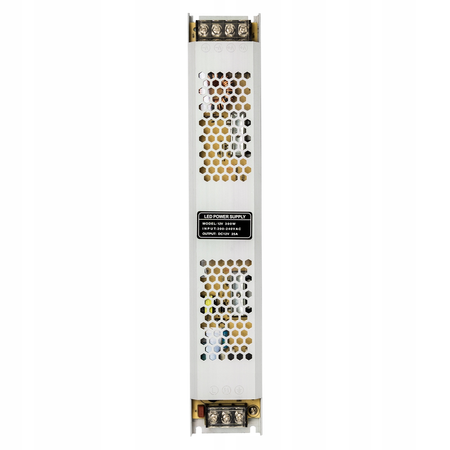 

Zasilacz Led 12V 300W montażowy Slim IP20 Alu