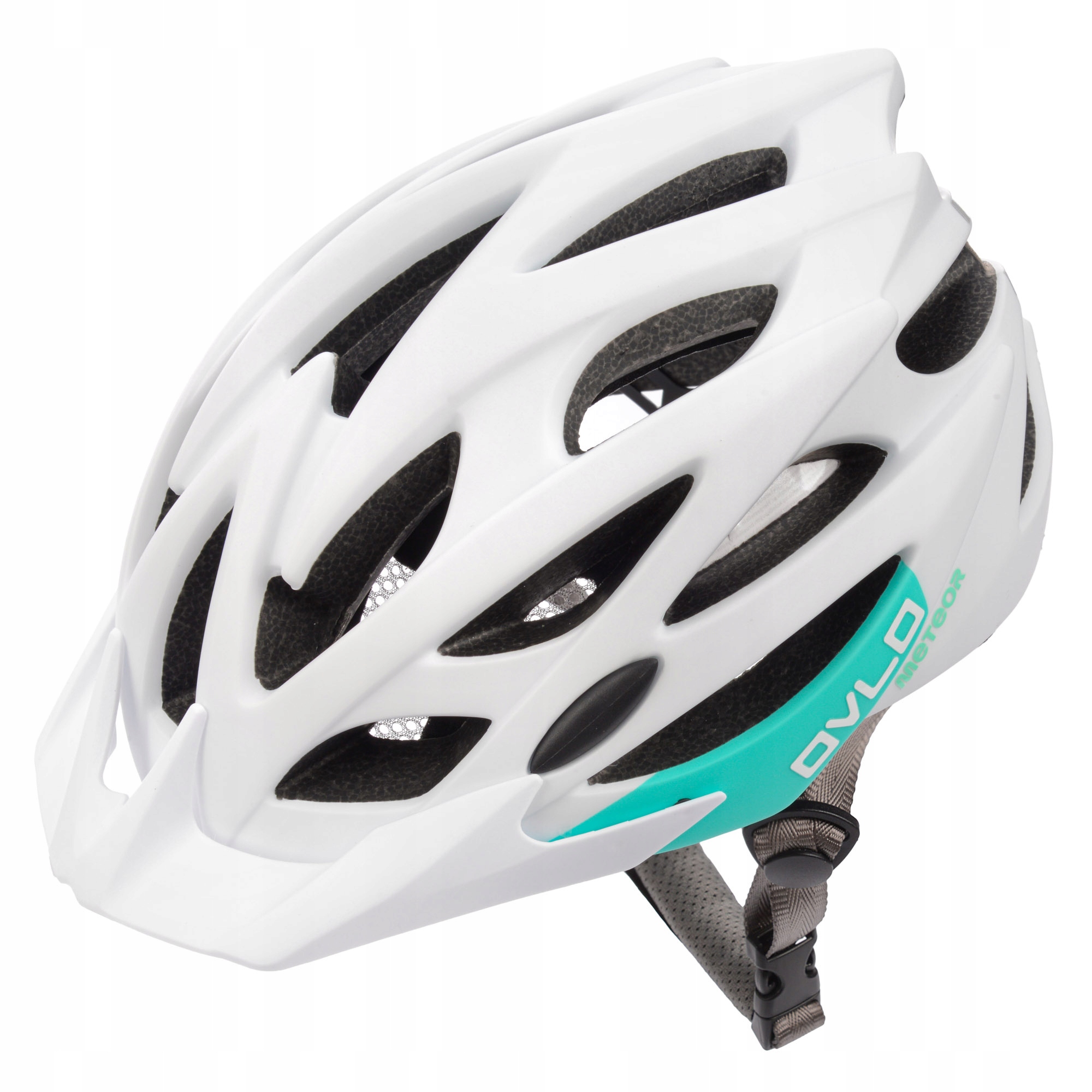Kask Rowerowy Meteor Ovlo biało miętowy r.S 17861
