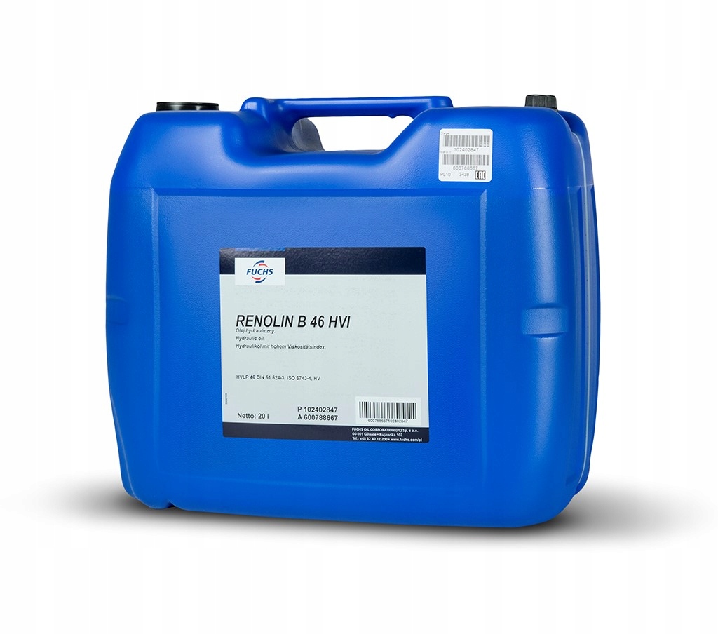 FUCHS RENOLIN B 46 HVI Olej hydrau. HV HVLP 20L
