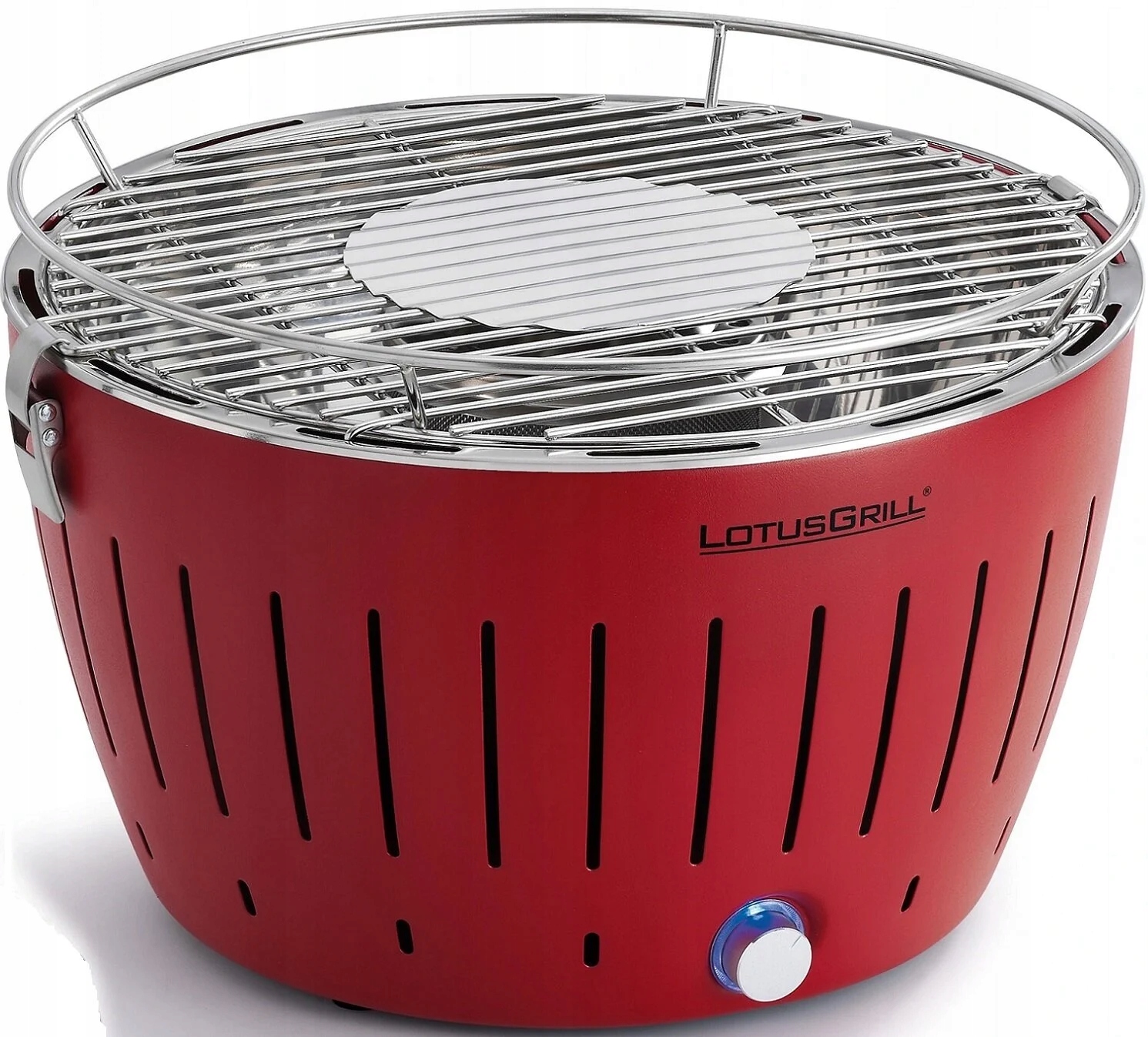 LotusGrill Classic Czerwony Grill Węglowy Bezdymny 32 cm Torba