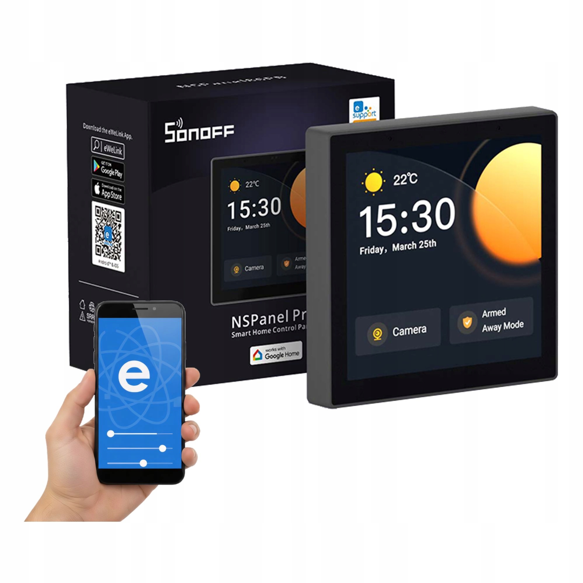 Sonoff NSPanel Pro 86PW ZigBee WiFi Matter Bt Sterownik Włącznik Termostat