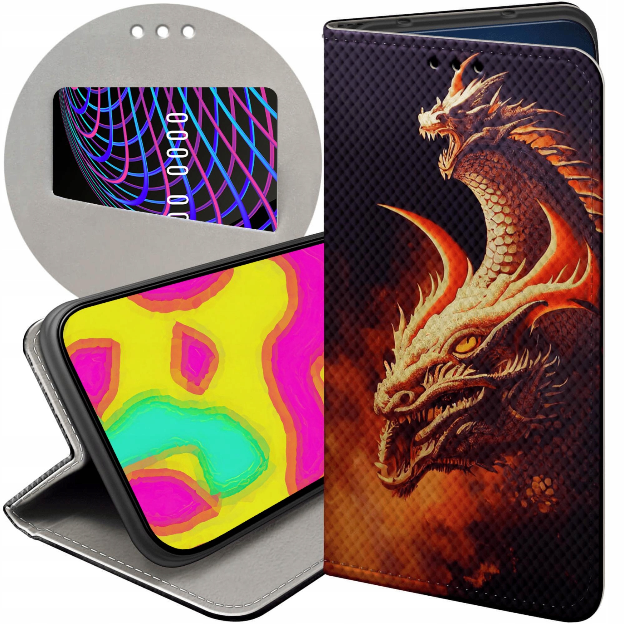 Etui Do Samsung Galaxy S22 Plus S22 Pro Smoki Dragon Taniec Smoków
