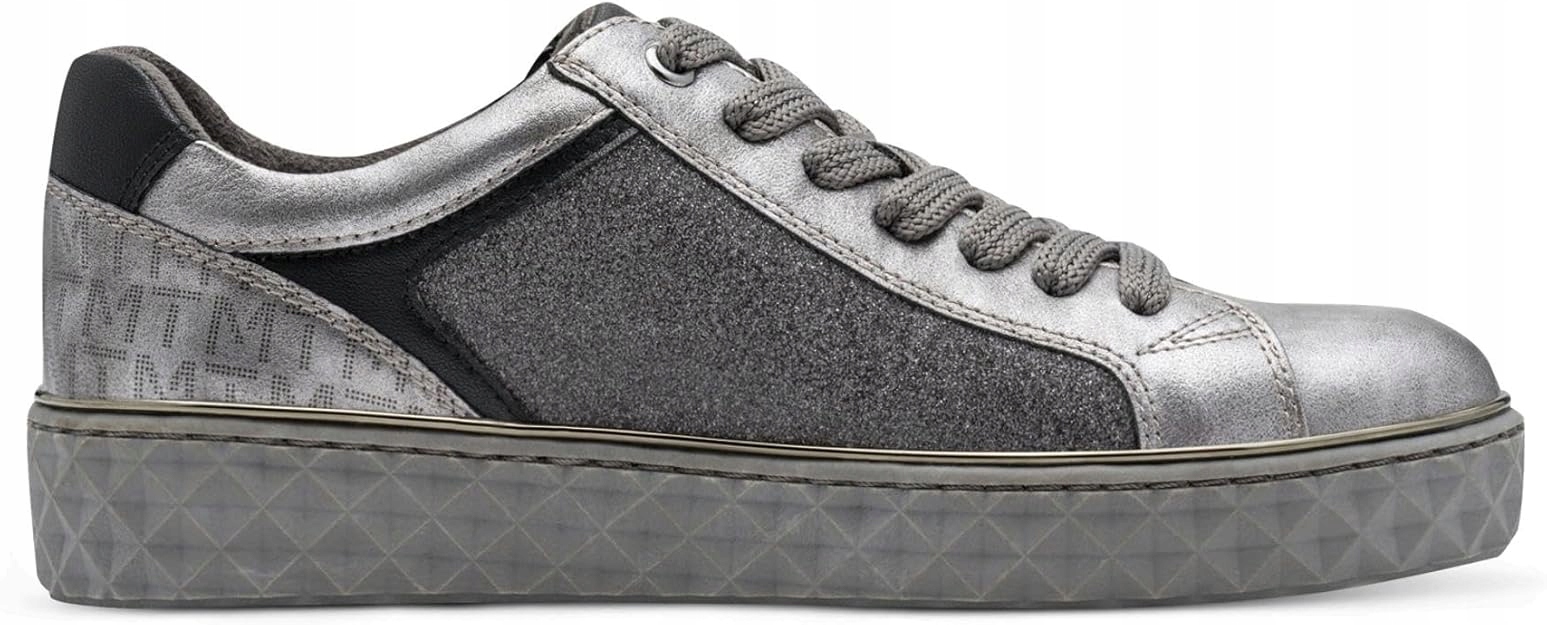 Marco Tozzi Nízké Šedé Šněrovací Sportovní Boty 41 6AB