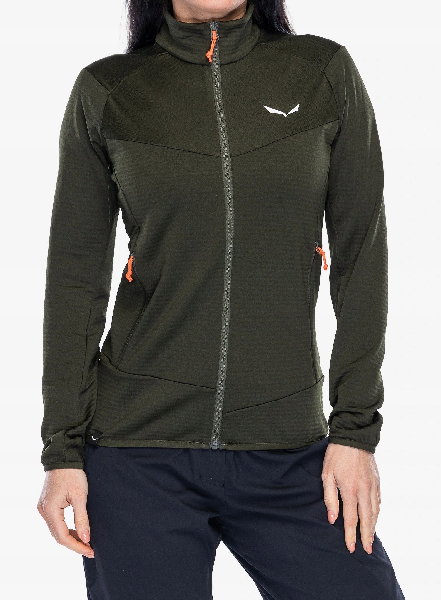 Mikina Salewa Puez Altavia Pl Jacket tmavě olivová 38 (M)