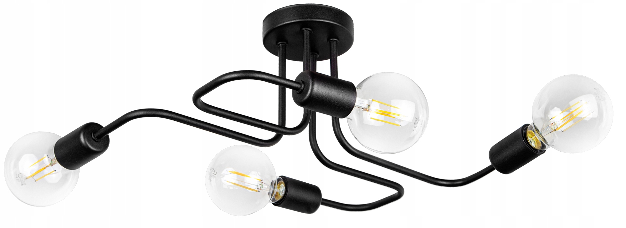 

Lampa Sufitowa Plafon Żyrandol Loft Edison Led