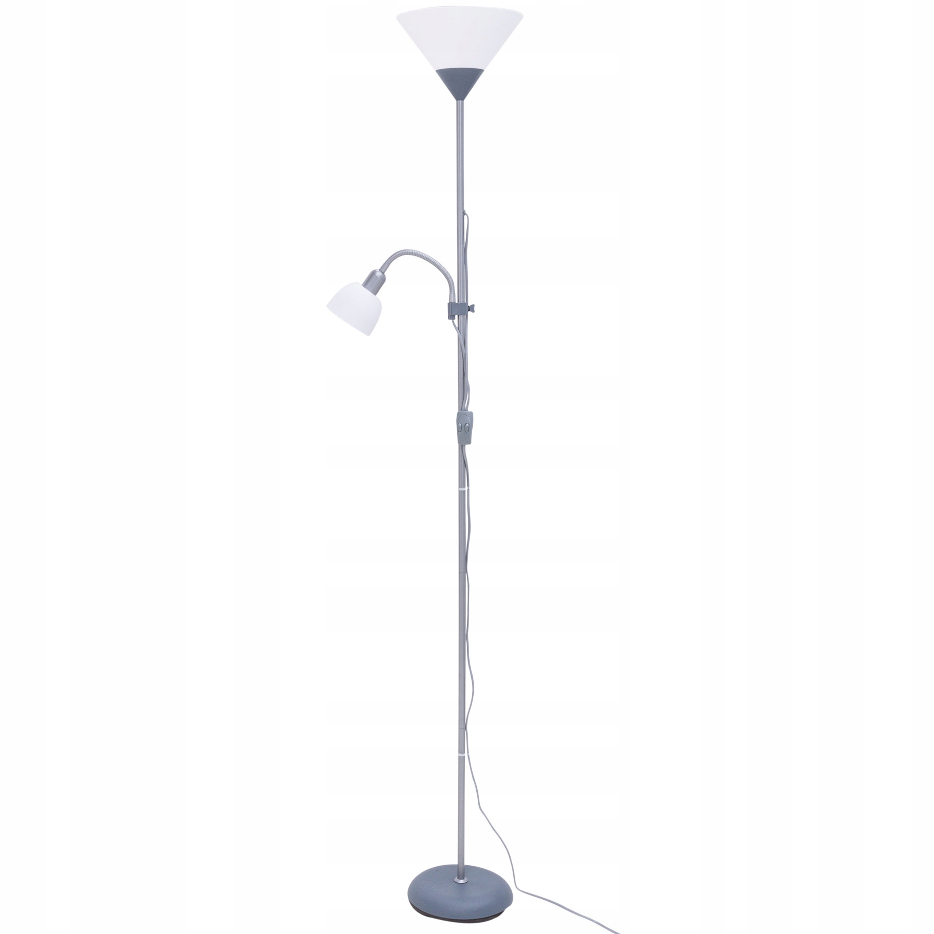 Platinet PFLF066GR podlahová lampa E27 E14 šedá