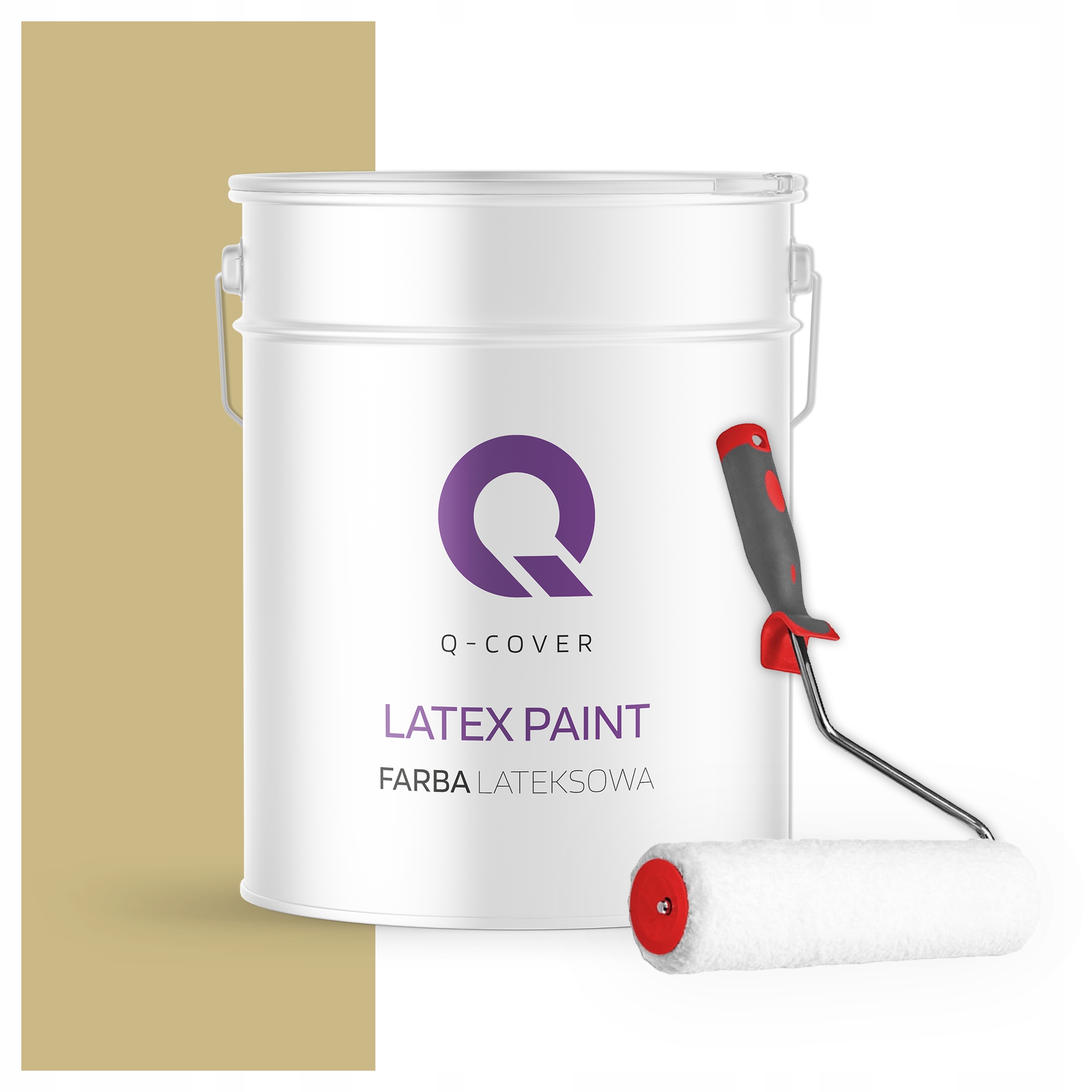 Latexová farba na steny stropov Hlboký mat 10L Zhnitá zelená valček