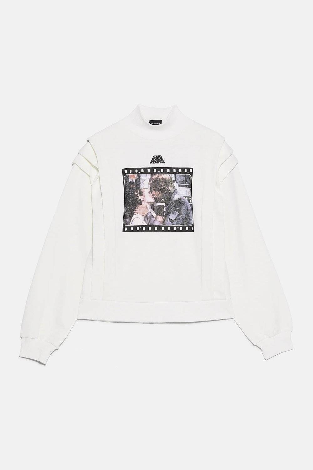 

Bluza Zara Star Wars damskie stójka biały r. S