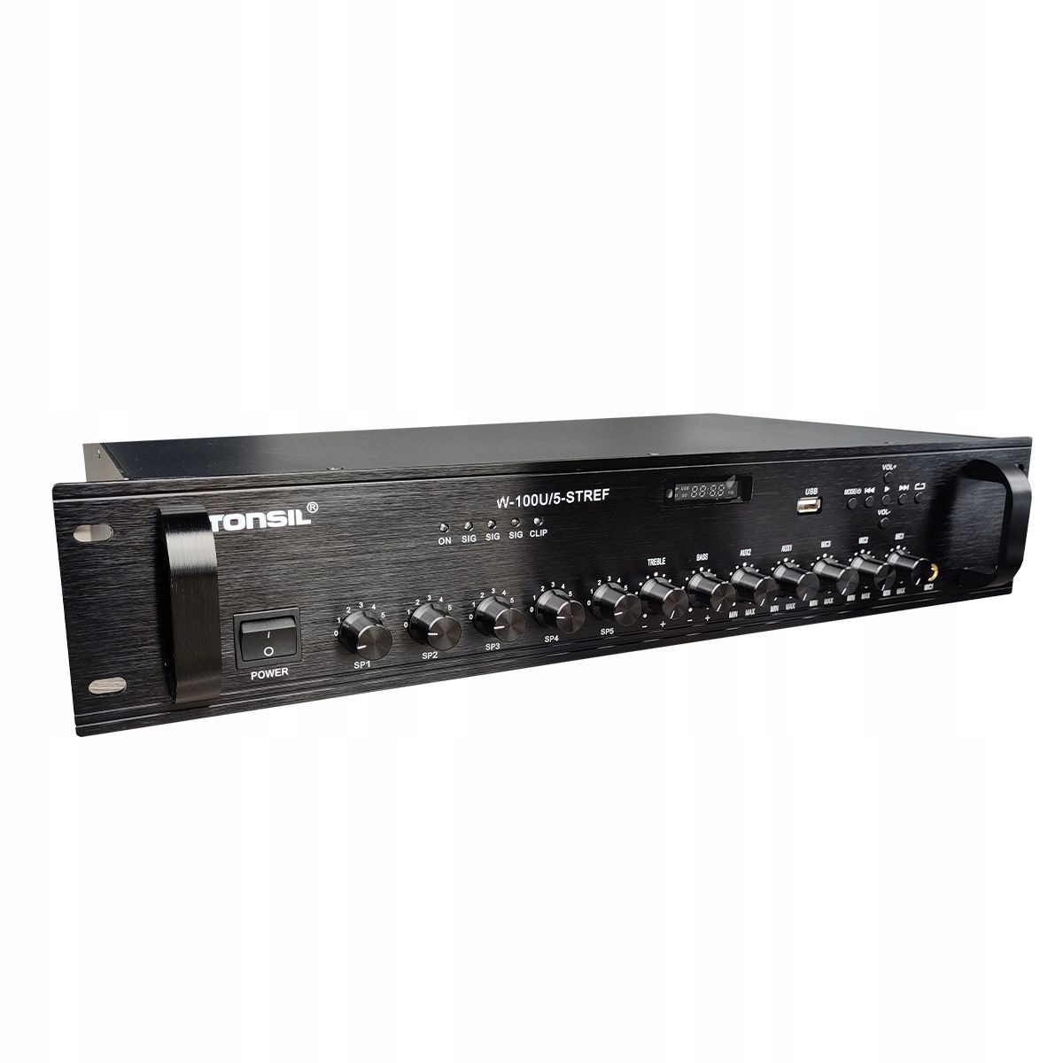 

Tonsil Wzmacniacz W-100U 5 stref MP3/USB, Bt, Fm