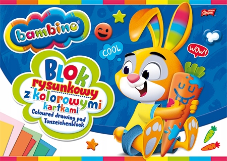 

Bambino Blok rysunkowy A4 16 kolorowych kartek