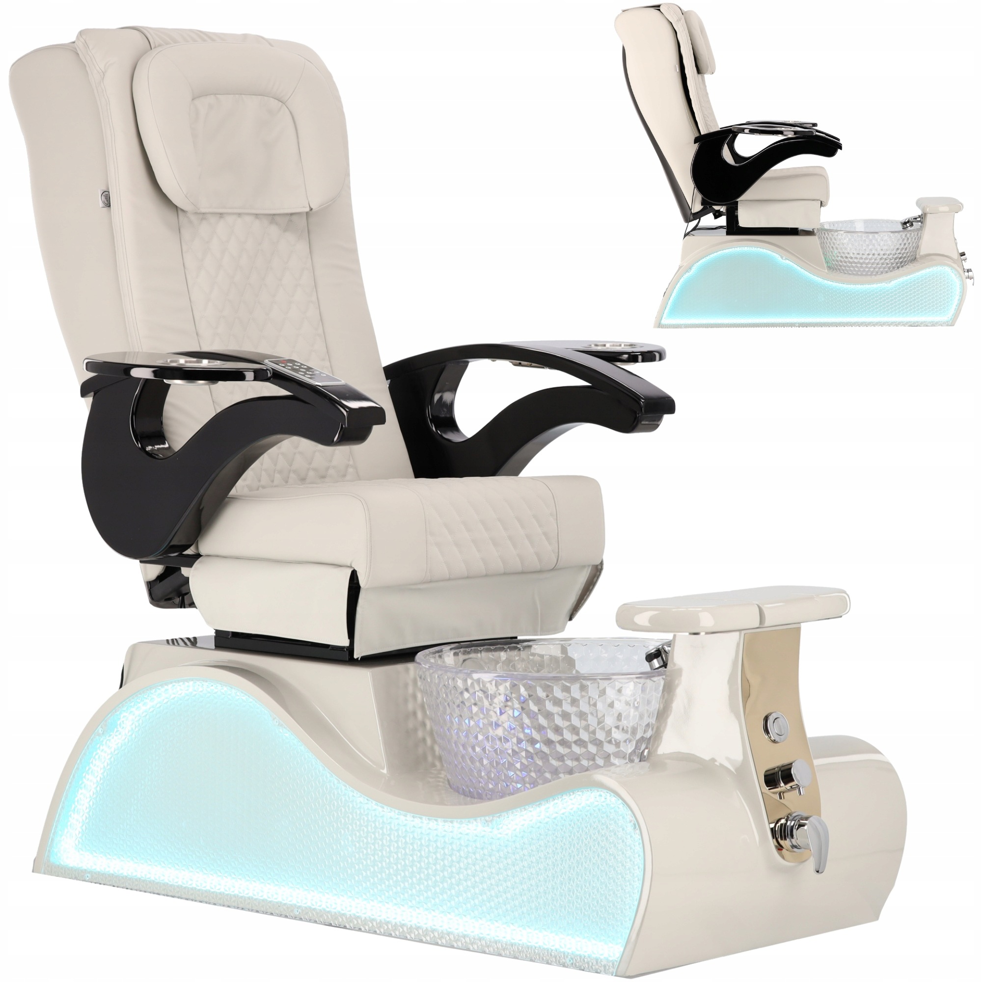 Kosmetické křeslo pro pedikérský a Spa salon s hydromasáží a masáží