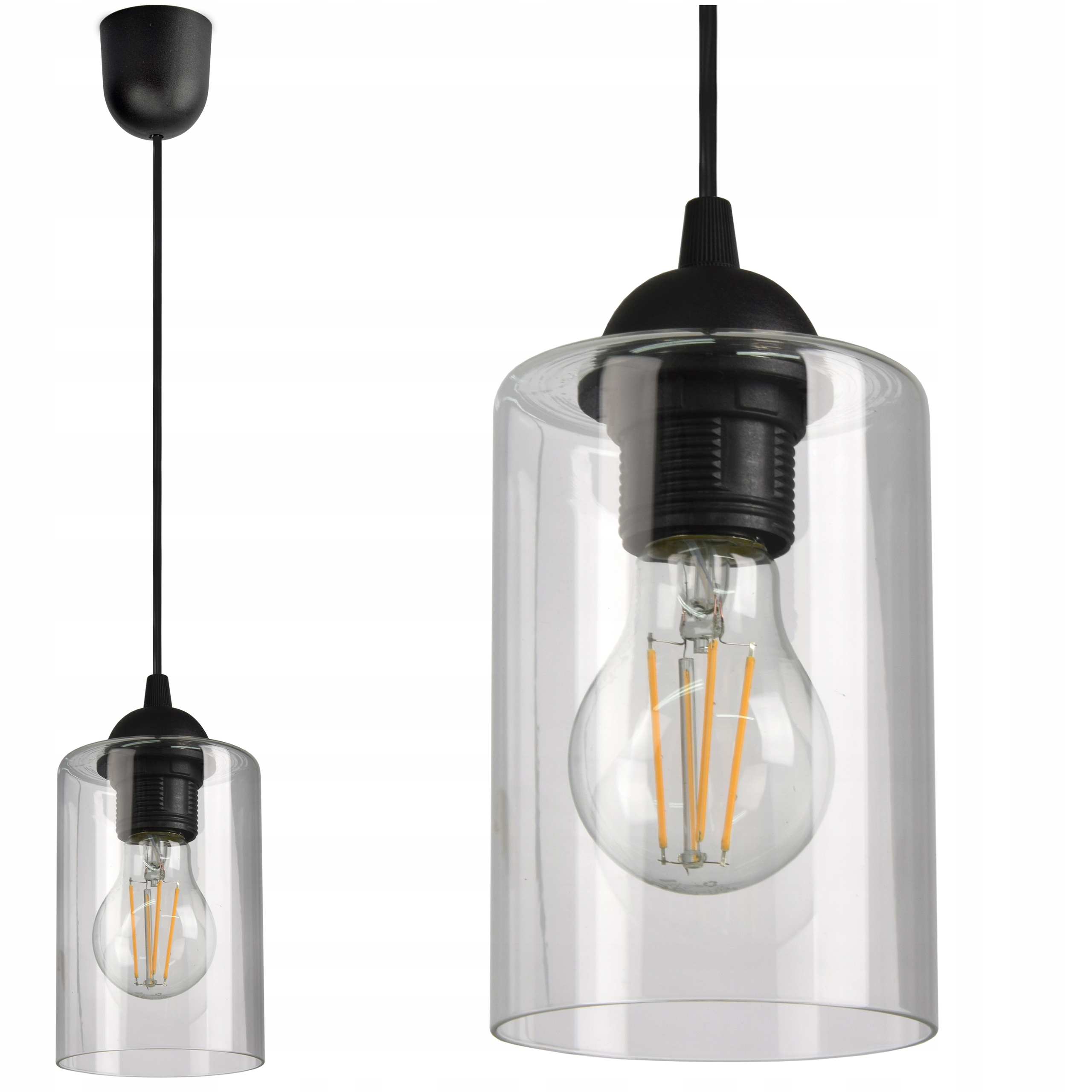 

Szklana Lampa Wisząca Plafon Geometryczne Klosze