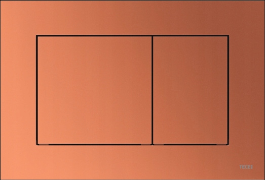 Tece Splachovacie Tlačidlo Pre Wc Tece, Červená Metalická Hnedá