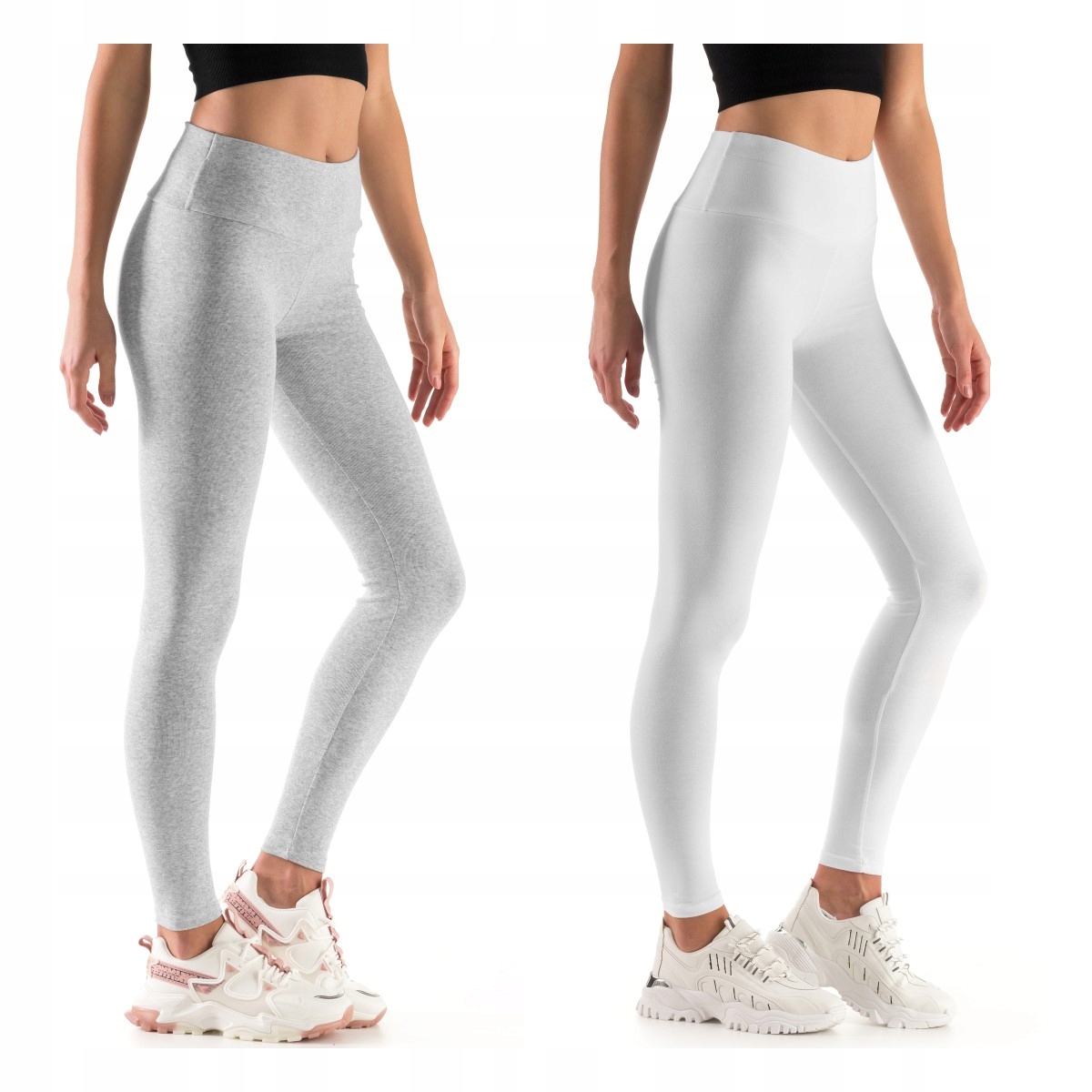 

2X Legginsy Z Wysokim Stanem Wyszczuplające Lwp