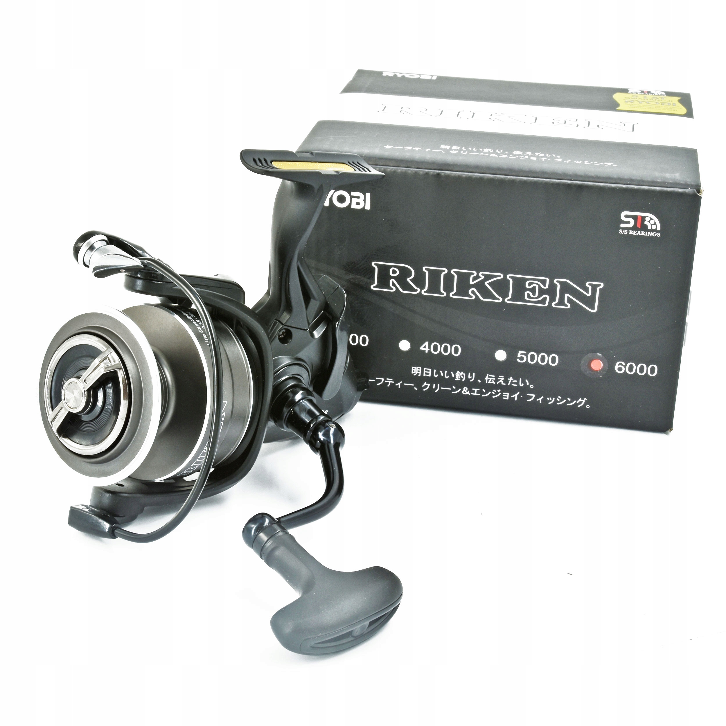 Kołowrotek karpiowy z wolnym biegiem Ryobi Riken Baitfeeder 6000 8 łożysk