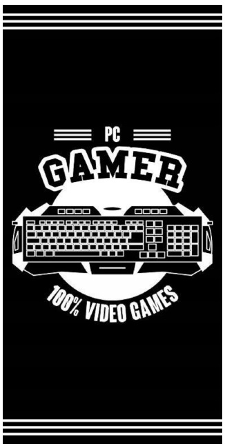 

Ręcznik bawełniany gracz Gamer gamingowy 70x140 cm