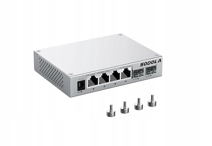 Přepínač 6-PORTOVÝ Sodola 2.5G ETHERNET+2*10G Sfp